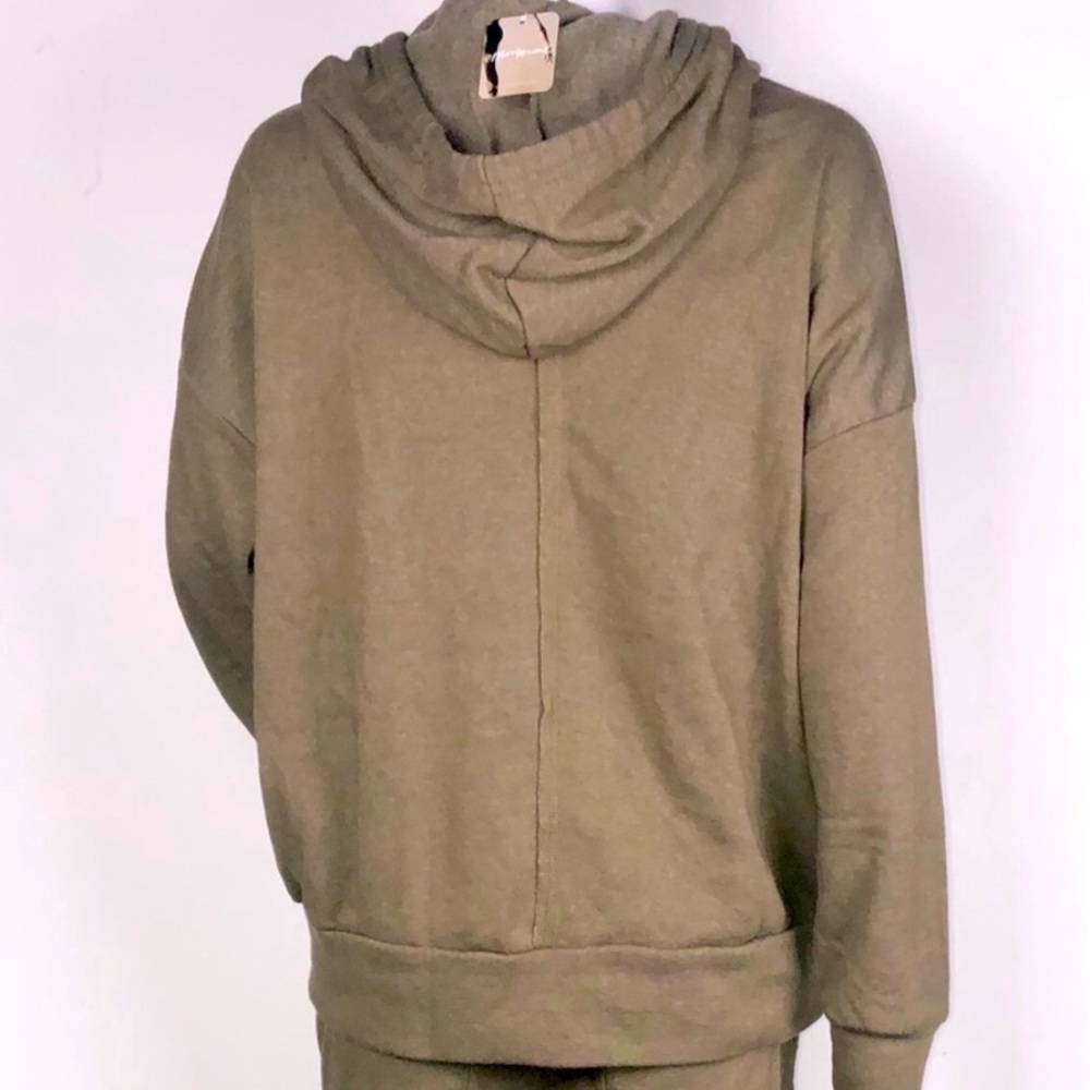 FP Movement Sweat It Out Army Green Hoodie - Picture 7 of 10
